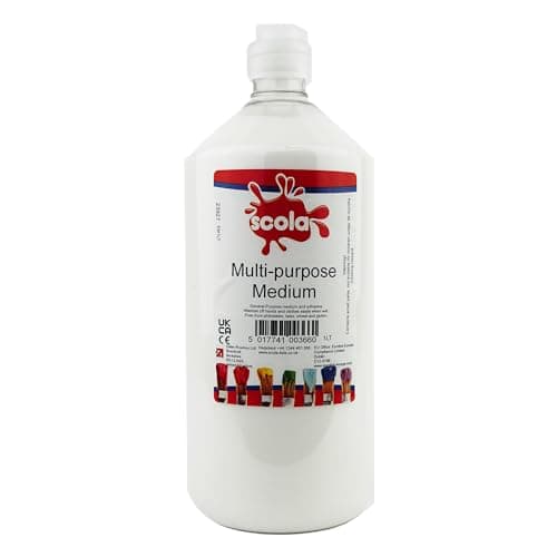 Image of Scola Craft PVA Kids Glue, 1 Litre, School Supplies, Art and Crafts Projects, Children's Craft Projects, Ideal for Kids