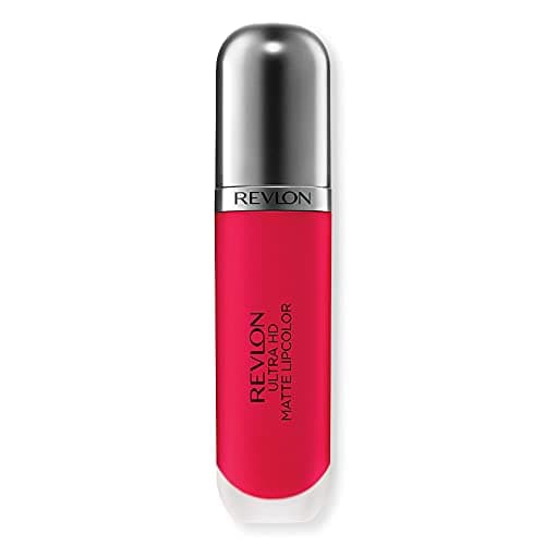 Image of Revlon Ultra HD Matte Lipcolor, Velvety Lightweight Matte Liquid Lipstick in Red/Coral, Romance (660)