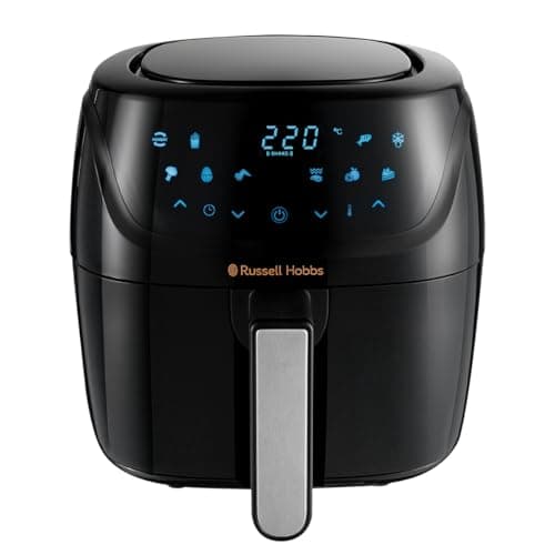 Image of Russell Hobbs 4L Rapid Digital Air Fryer [7 Cooking Functions |10 Programs] Energy Saving, Max temp 220°C, Easy clean, Touch screen, Use without oil, Grill, Bake, Roast, Reheat, Frozen etc. 27160