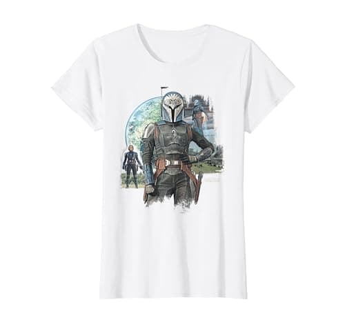 Image of Star Wars The Mandalorian Season 3 Bo-Katan Kryze Plazir-15 T-Shirt, Women, White, XX-Large