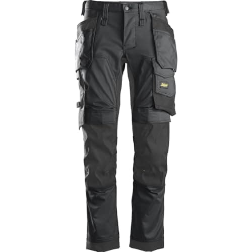 Image of Snickers 6241 AllroundWork Slim Fit Trousers Holster Pockets Steel Grey 35" 28"