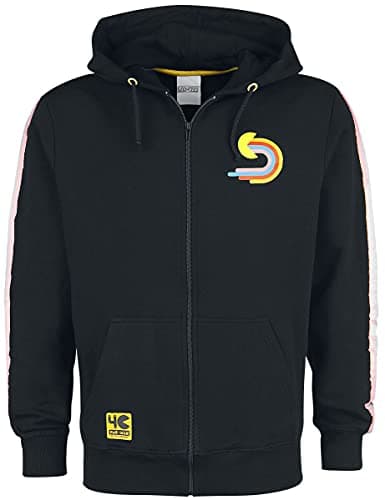 Image of Pac-Man - 1980 - Men's Zipper Hoodie (XL) Black