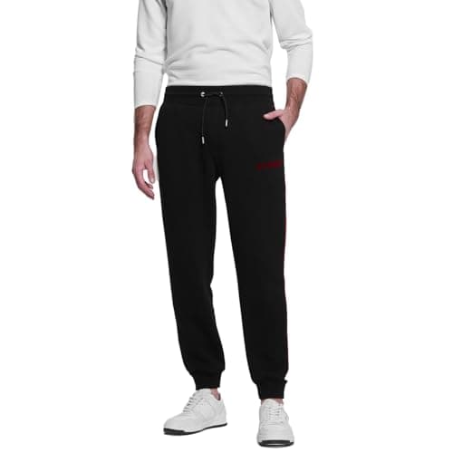 Image of GUESS Men's Eco Matty Active Pants, Jet Black A996, M