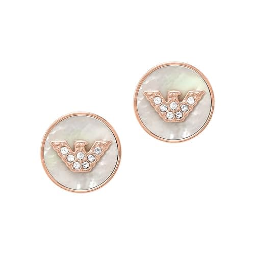 Image of Emporio Armani Women's Rose Gold Stud Earrings, EGS2311221