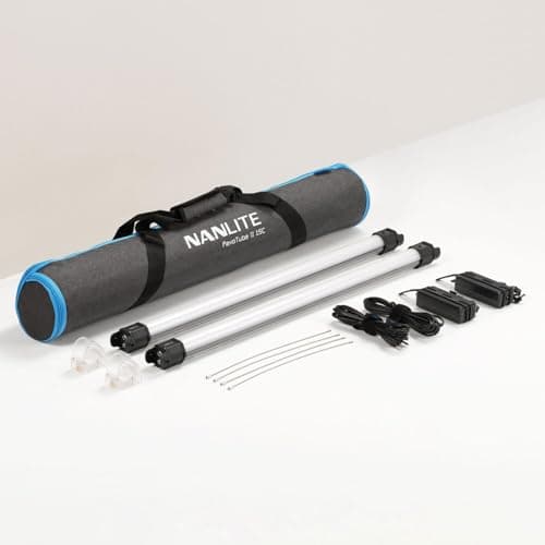 Image of Nanlite PavoTube II 15C 2' LED Tube Lights with AC Chargers, Brackets and Box Light Kit 2