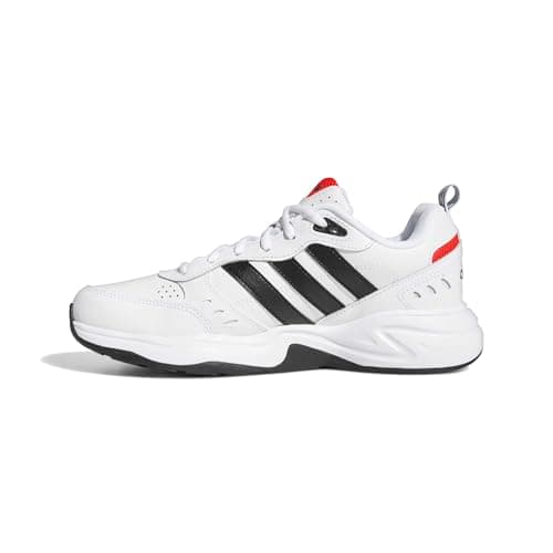 Image of adidas Men's Strutter Shoes, Cloud White/Core Black/Active Red, 6 UK