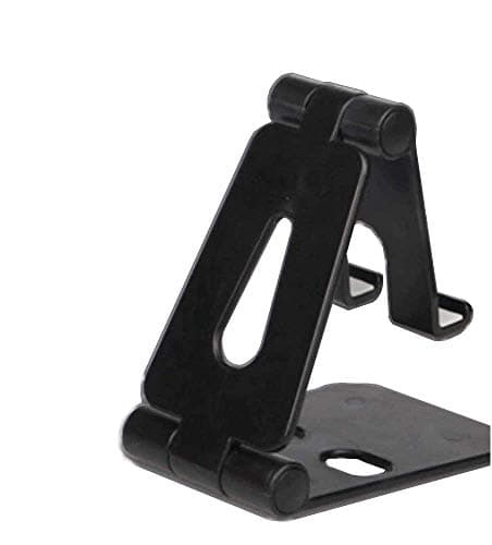 Image of USSJ Desktop Stand for Phones, Free Your Hand, Adjustable, Compatible with All Phones, Cell Phone (Black)