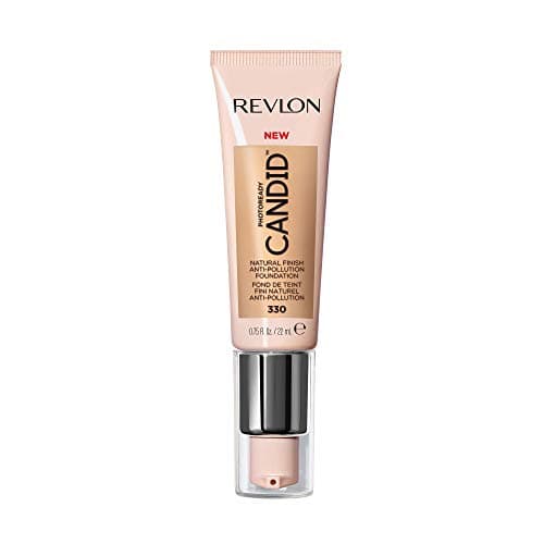 Image of Revlon PhotoReady Candid Natural Finish Foundation, with Anti-Pollution, Antioxidant, Anti-Blue Light Ingredients, Light Honey (330), 22 ml