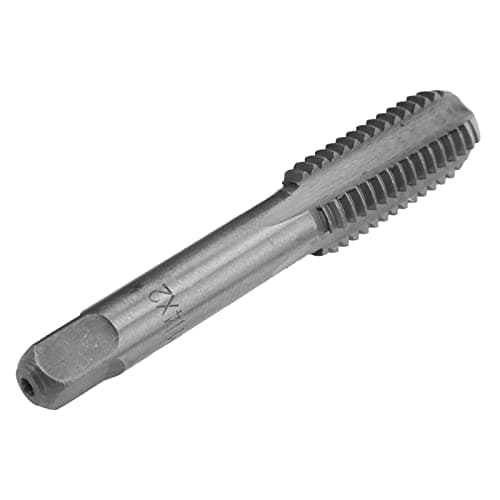Image of Metric Thread Tap, Durable Precise High Speed Steel HSS Tap Straight Flute M14x2.0 2PCS for Automotive Repair Metal Fabrication DIY Mechanics Industrial Metalworking Projects