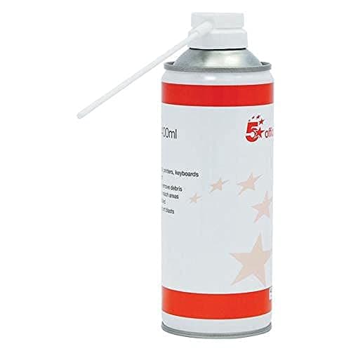 Image of 5 Star Air Duster Can HFC Free Compressed Gas Flammable 400ml (Pack of 4)
