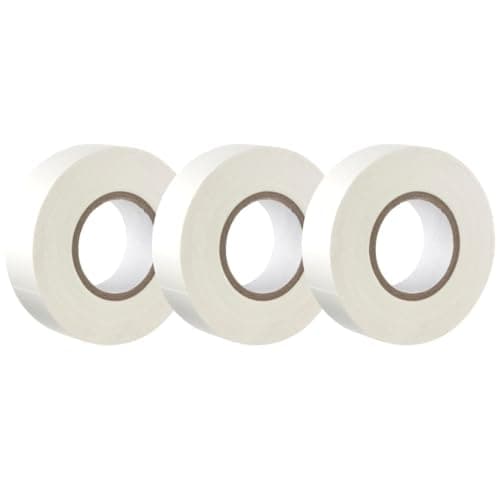 Image of GTSE White Electrical Tape, 19mm x 20m, Strong Self-Adhesive PVC Insulation Tape for Insulating, Repairing and Protecting Electrical Wires, 3 Rolls
