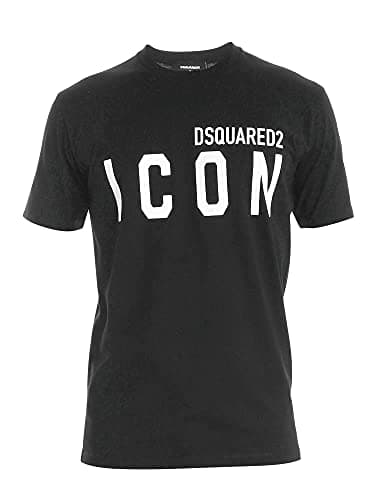 Image of DSQUARED2 T-Shirt Man Logo Icon - Summer 2021 - Black - XL