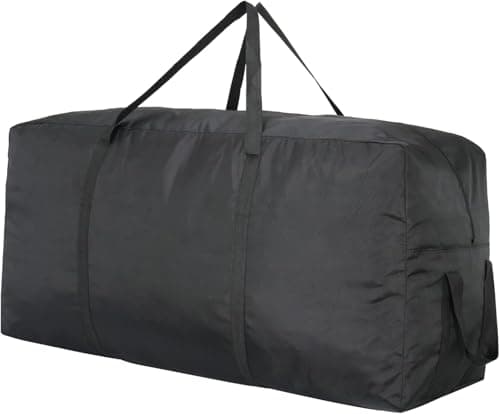 Image of Large Storage Bags, 600D Oxford Strong Storage Bag Heavy Duty Moving Bag, Carry Bag with Reinforced Handles for Under-Bed Storage Bedding, Blankets, Clothing and Garden (300L (120 cm × 55 cm × 46 cm))