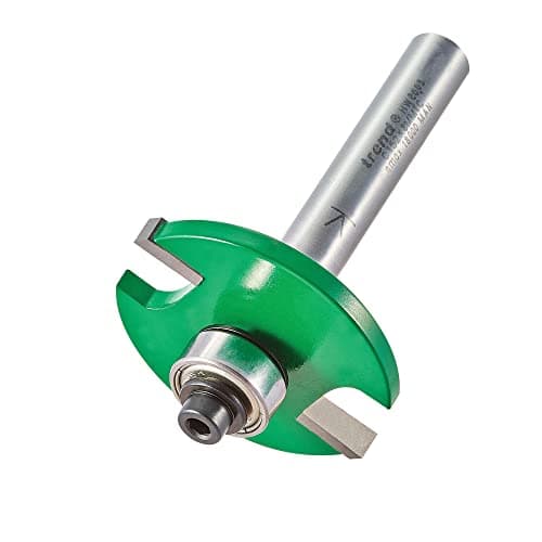 Image of Trend CraftPro Bearing Guided Biscuit Jointer Router Cutter, 8mm Shank, 4mm Cut Length, for Biscuit Sizes 0, 10, 20, Tungsten Carbide Tipped, C152X8MMTC