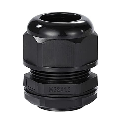 Image of Meccion M32 Cable Gland 5 Pack IP68 Waterproof Nylon Cable Connectors with Locknut and Washer, Suitable for 18mm - 25mm Cables