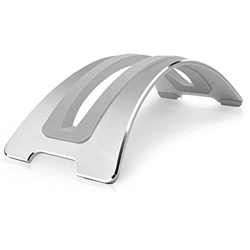 Image of Twelve South BookArc for MacBook | Space-saving vertical stand to organize work & home office for Apple MacBooks, *Now compatible with M1 MacBooks* (silver)
