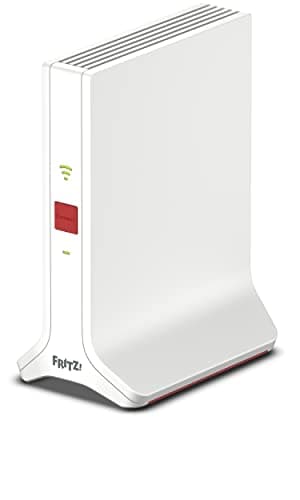 Image of AVM FRITZ!Repeater 3000AX UK - WiFi Extender/Booster (Wi-Fi 6 mesh range extender, three wireless radio units up to 3,600 Mbit/s (5 GHz) and up to 600 Mbit/s (2.4 GHz), 2x gigabit LAN)