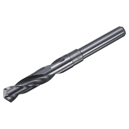 Image of sourcing map 16mm Drill Bit 1/2" Reduced Shank 4341 High-Speed Twist HSS Nitriding Black 135° for Light-duty Soft Metal Aluminum Alloy Wood Plastic