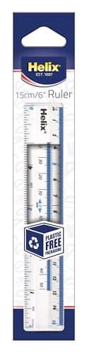 Image of Helix 15cm / 6" Ruler - Clear