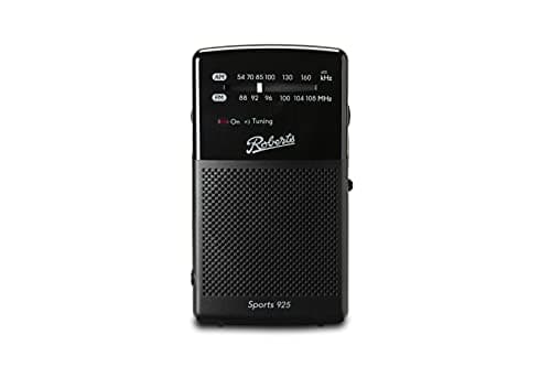 Image of Roberts SPORTS 925 Personal FM/AM Radio, Black