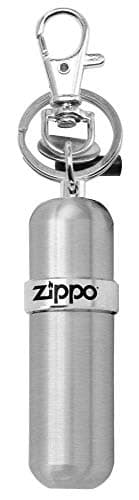 Image of Zippo - Fuel Canister Key Fob, Mini Container Made of Aluminium, Refillable, Screw Cap, Ideal for Refilling Windproof Lighters