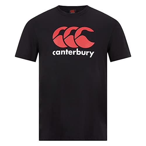 Image of Canterbury Junior Boys CCC Logo T-shirt | Comfortable Regular Fit | Cotton Blend Non-Technical T-Shirt, Black, 12
