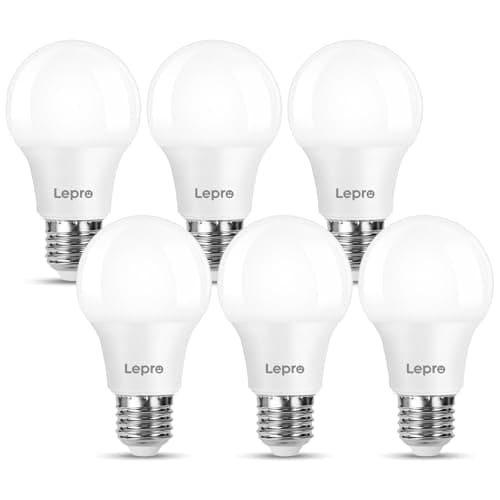 Image of Lepro E27 Screw Bulbs 60W Equivalent, Warm White 2700K E27 LED Bulb, 8.5W 806lm Edison Screw ES LED Light Bulb, Energy Saving Light Bulbs for Lamp, Non-dimmable, Pack of 6