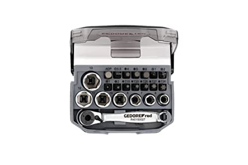Image of GEDORE red Bit ratchet set, 23-piece, Bit set with bit holder and screwdriver inserts, 1/4", 6.3 mm, R49005023