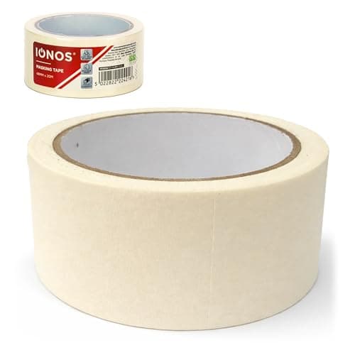 Image of Status IONOS Masking Tape, Pack of 1, 48mm Width, 20 Metres Long, General Purpose for Decorating and DIY, Easy Tear and Clean Removal (IONMT48MM1PKX24)