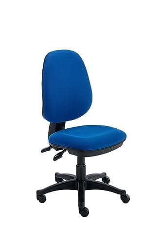 Image of Office Hippo Desk Chair Without Arms, Adjustable Curved Back, Executive Swivel, Desk Chair, Suitable For Home Office, Royal Blue, 64 x 64 x 93 To 109 cm