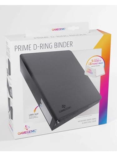 Image of Gamegenic | Gamegenic Prime D-Ring-Binder - Black | Trading Card Game Accessory