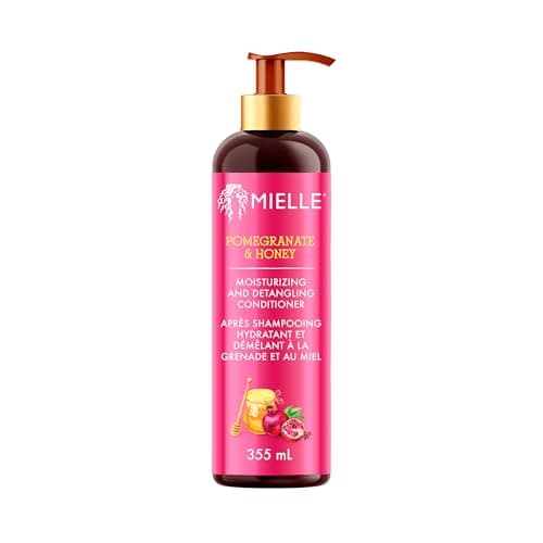 Image of Mielle Pomegranate & Honey Detangling Conditioner for Curly Hair - Deep Moisturising Conditioner to Help Strengthen Strands, Prevents Breakage and Split Ends & Improves Hydration, 355 g