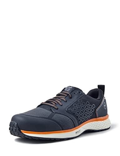Image of Timberland Men's Reaxion Nt Fp ESD S3 Fire and Safety Shoe, Black Orange, 6.5 UK