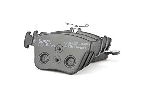 Image of Bosch BP1504 - Brake Pads Car Rear Axle - Bosch Quality - Reduced Noise and Dust - ECE-R90 Certified - Copper-Free - 1 Set of 4 Pads