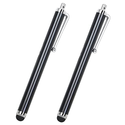 Image of TRIXES 2PC Smart Phone Pen Stylus – Silicone Tip Pens for Touch Screen Devices – Compatible with Tablets, Mobile Phones, Laptops, iPad, iPhone, Samsung Galaxy Note/Tablet, Android, Kindle Fire