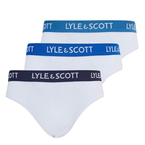 Image of Lyle & Scott Mens 3 Pack Briefs Bright White S