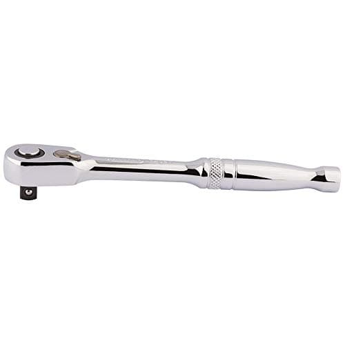 Image of Draper 26517 60 Tooth Micro Head Reversible Ratchet, Blue, 1/4-Inch Square Drive