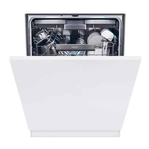 Image of Haier Fully Integrated Standard Dishwasher - Black with Sliding Door Fixing Kit - B Rated