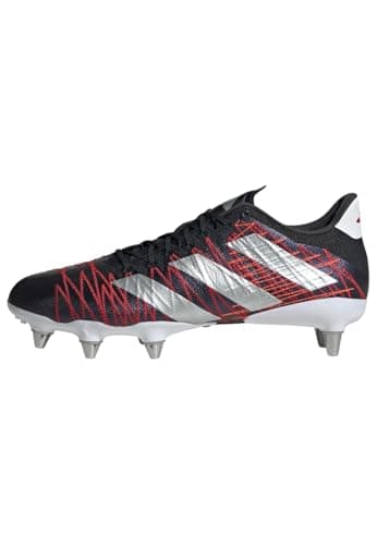 Image of adidas Mens Kakari Z.1 SG Rugby Boots Black/Silver/Red 8 (42)