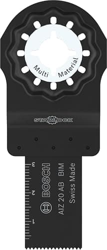 Image of Bosch 1x AIZ 20 AB Plunge Cut Blade (for Non-Ferrous Metals, Plastic Coated Boards, Width mm, Professional Accessory Multitool)