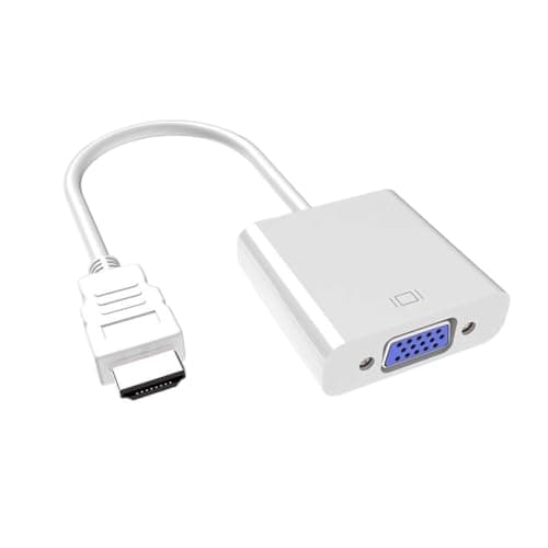 Image of Voyoo 1080P HDMI to VGA Adapter for Computer Laptop Monitor HDTV (White)