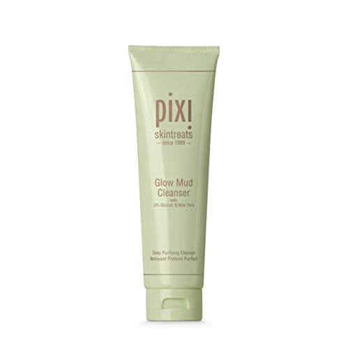 Image of Pixi Beauty Glow Mud Cleanser | Purifying Daily Cleanser with 5% Glycolic Acid | Gently Exfoliates & Purifies Without Stripping | Deep Pore Cleanse & Brighten | 4.57 fl. oz / 135 ml