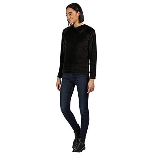 Image of Regatta Kelilah Pullover Hooded Fleece with Two Lower Pockets Fleece - Black, 16