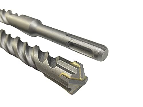 Image of SDS Plus Cross Head Hammer Drill Bit - 4 Point X Head Cutter Carbide Double Twisted - Drilling Masonry, Concrete, Brick, Stone (10 x 260mm)