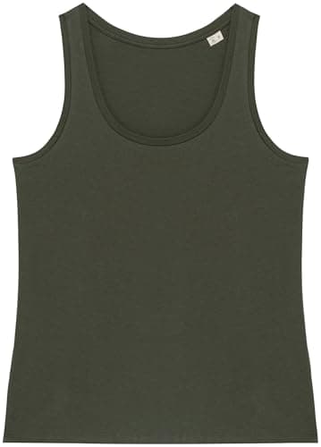Image of Earth Wardrobe Organic Cotton Tank Top for Women – Soft Breathable Vest Top, Sleeveless Basic Cami, Everyday Summer Top – XS–XXL, Multiple Colours