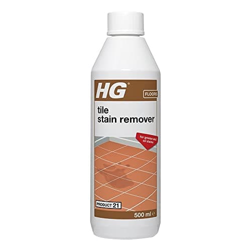 Image of HG Tile Stain Remover | Removes Grease & Oil from Floor Tiles, Flagstones, Stone, Concrete & Cement | 500ml