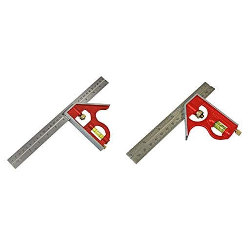 Image of Faithfull FAICS400 Combination Square 400mm (16in) & CS150 Combination Square 150mm/6-inch