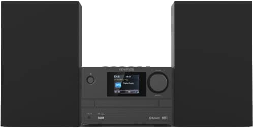 Image of Kenwood M-525DAB Micro Hi-Fi System with CD, USB, DAB+ and Bluetooth Audio Streaming, 6.1 cm TFT Colour Display, Remote Control