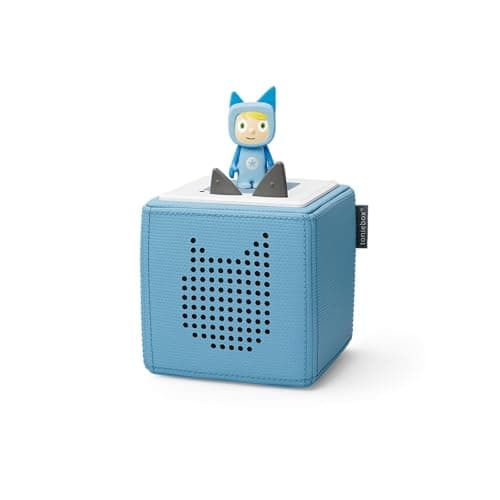 Image of tonies Toniebox Wireless 1 Musical Storybox Starter Set, including 1 Creative, Light Blue