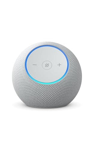 Image of Amazon Echo Dot Max (newest gen), Bluetooth speaker with room-filling sound and built-in smart home hub, Glacier White, with Alexa+ Early Access